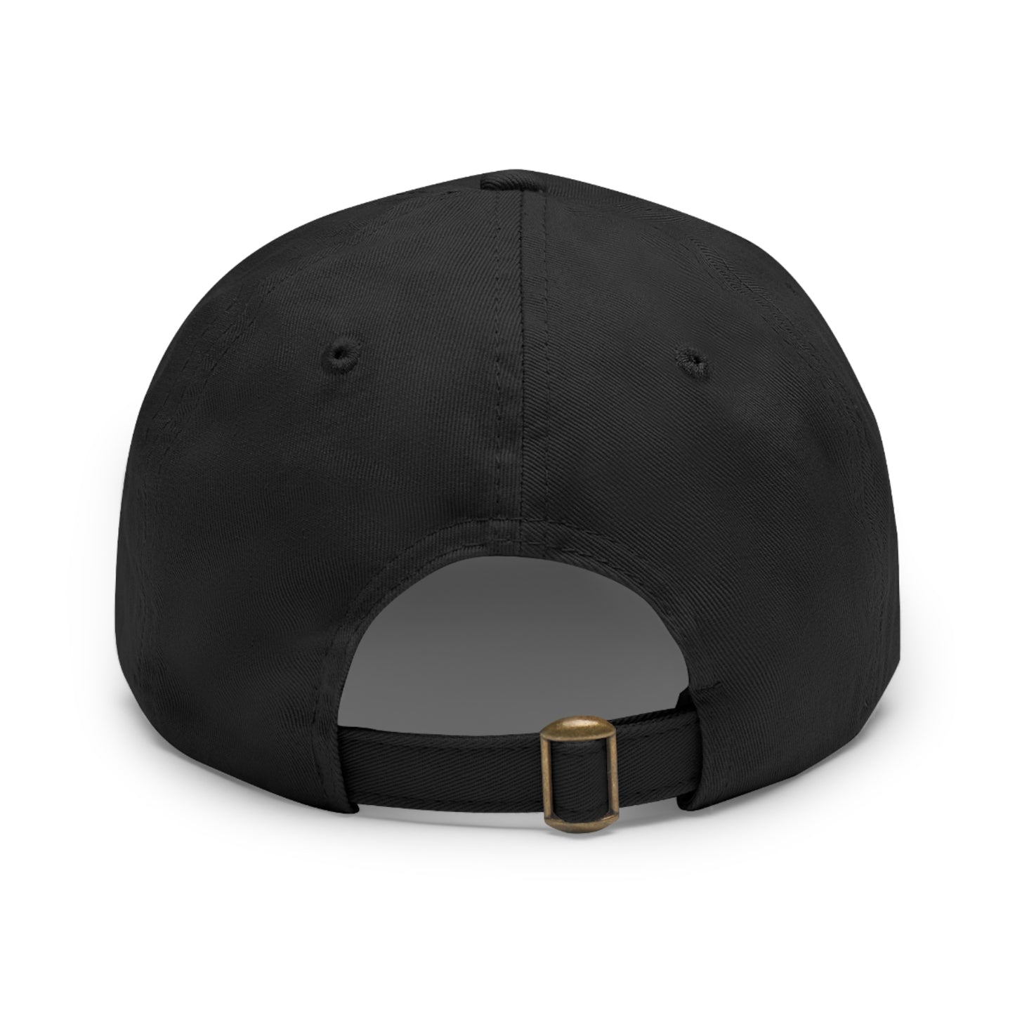 Dad Hat with Leather Patch (Rectangle)"Chapeau SOS de Protection Solaire"